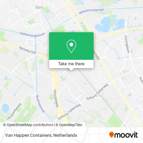 Van Happen Containers map