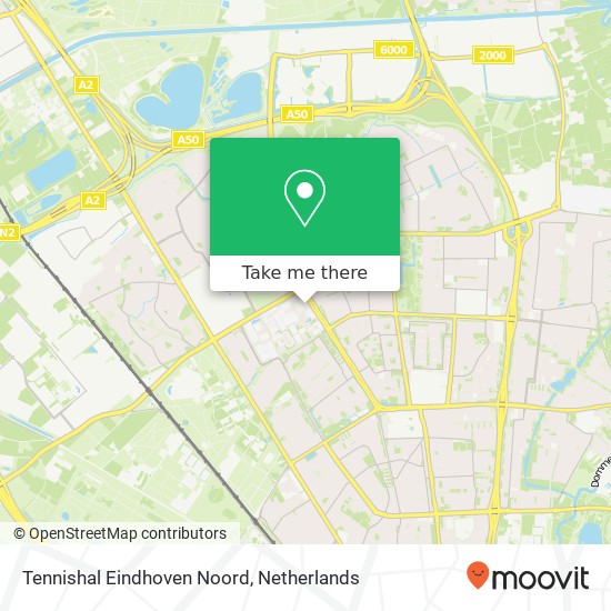 Tennishal Eindhoven Noord map