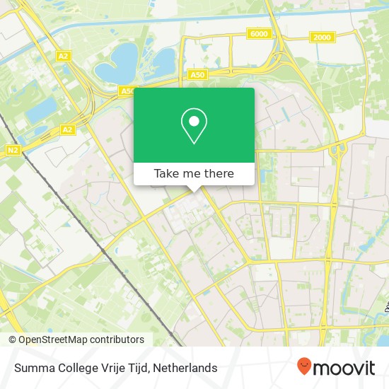 Summa College Vrije Tijd map
