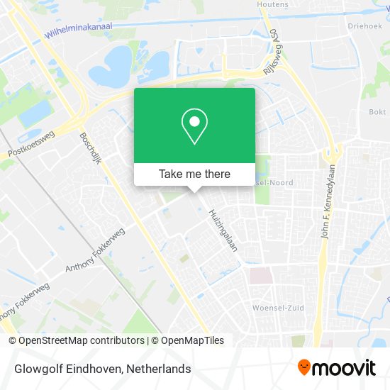 Glowgolf Eindhoven map