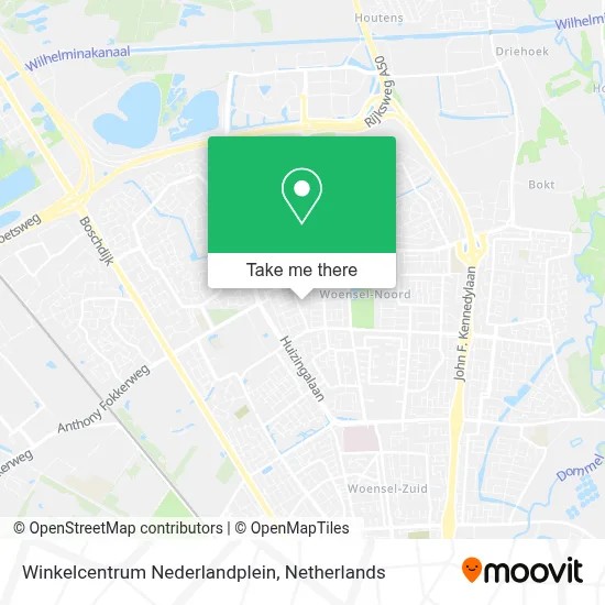Winkelcentrum Nederlandplein map