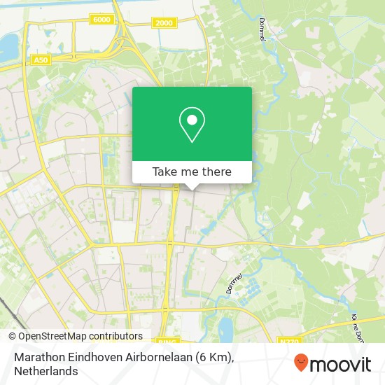 Marathon Eindhoven Airbornelaan (6 Km) Karte
