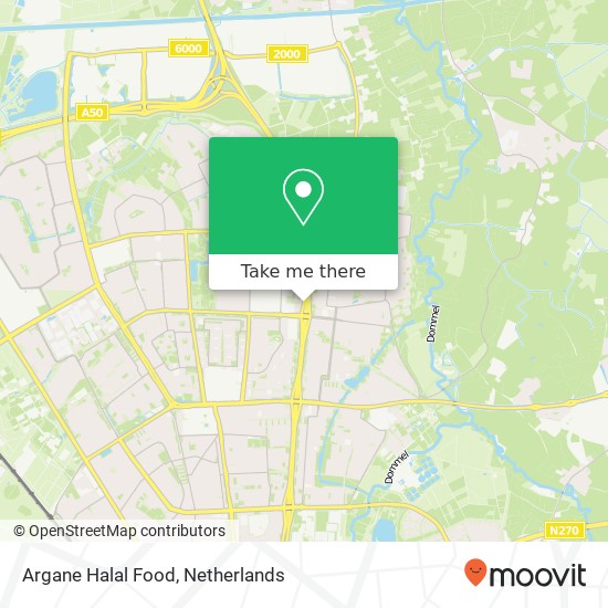 Argane Halal Food map