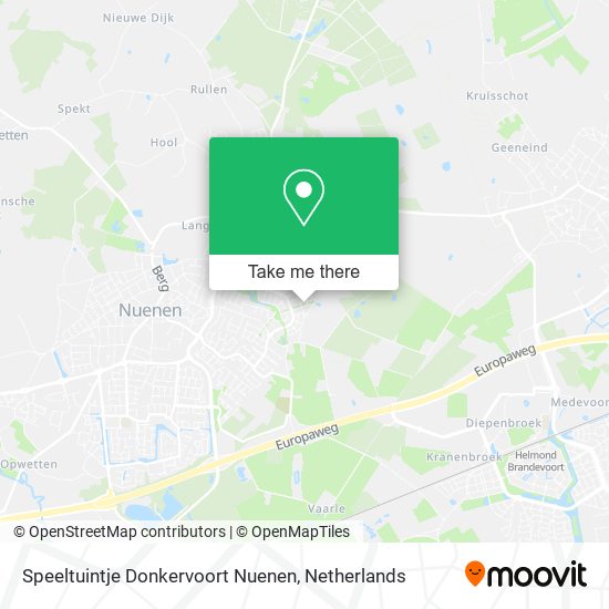 Speeltuintje Donkervoort Nuenen Karte