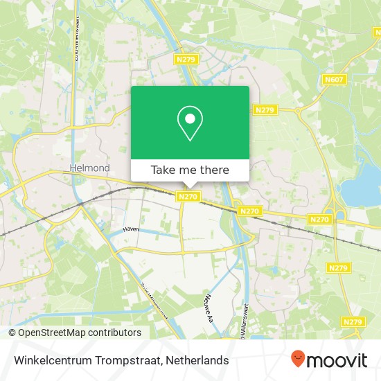 Winkelcentrum Trompstraat map