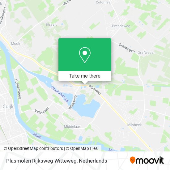 Plasmolen Rijksweg Witteweg map