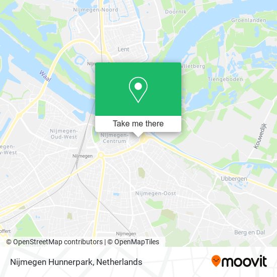 Nijmegen Hunnerpark Karte