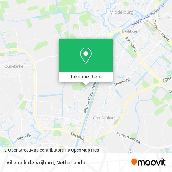 Villapark de Vrijburg map
