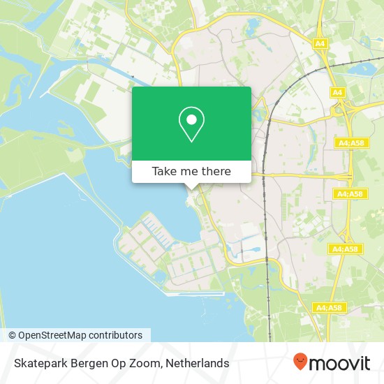 Skatepark Bergen Op Zoom map