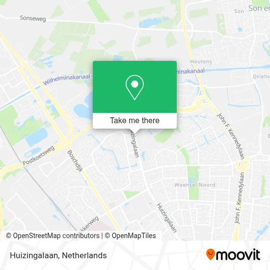 Huizingalaan Karte