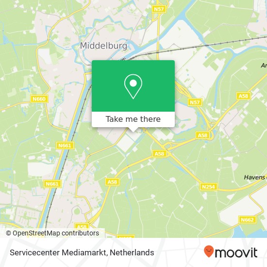 Servicecenter Mediamarkt map