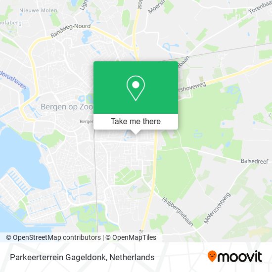 Parkeerterrein Gageldonk Karte