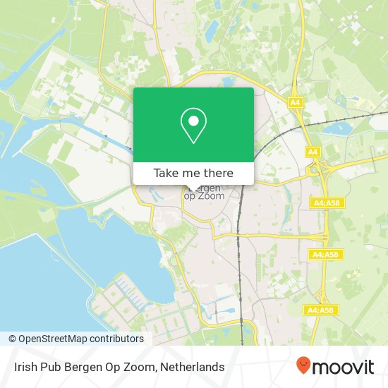 Irish Pub Bergen Op Zoom map