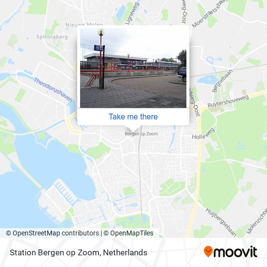 Station Bergen op Zoom map