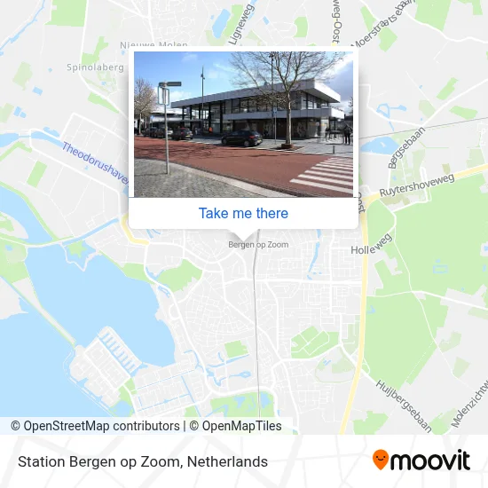 Station Bergen op Zoom map