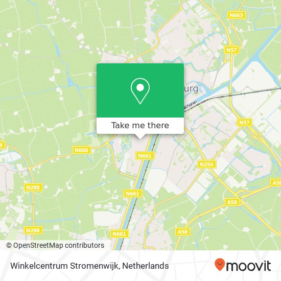 Winkelcentrum Stromenwijk Karte