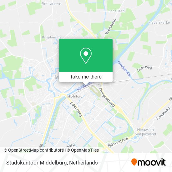 Stadskantoor Middelburg Karte