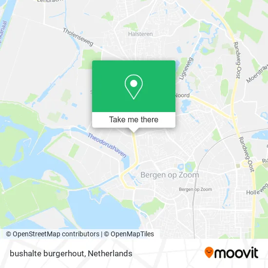 bushalte burgerhout Karte