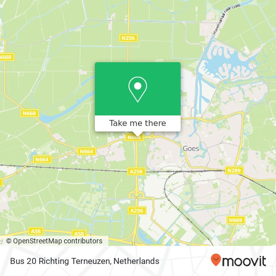 Bus 20 Richting Terneuzen map