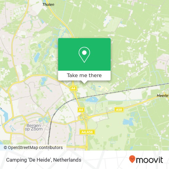 Camping 'De Heide' map