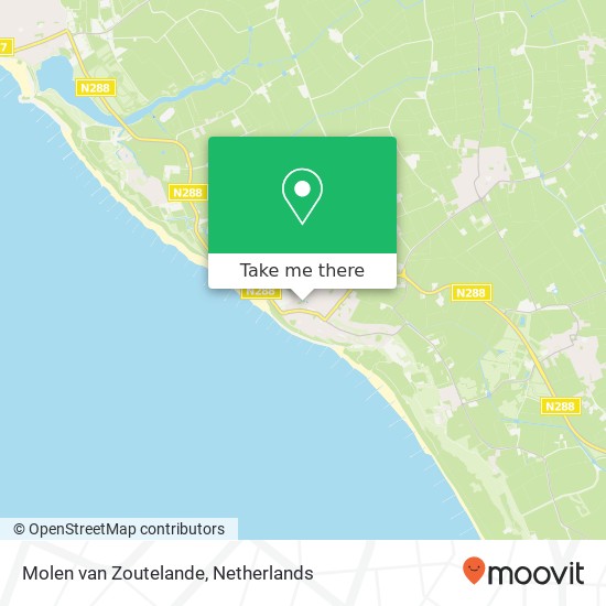 Molen van Zoutelande Karte