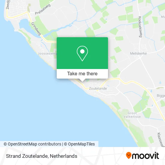 Strand Zoutelande map