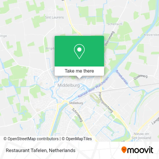 Restaurant Tafelen map