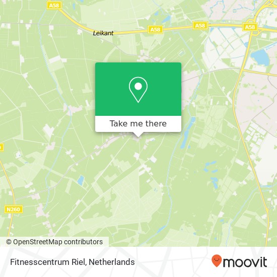 Fitnesscentrum Riel map