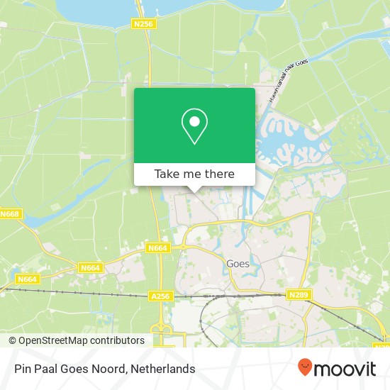 Pin Paal Goes Noord map