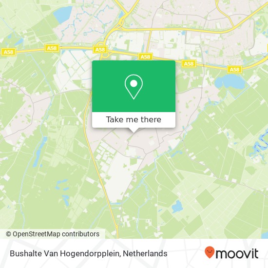 Bushalte Van Hogendorpplein map