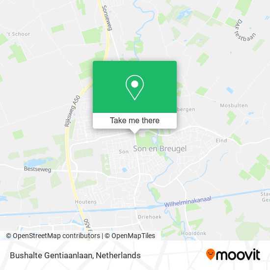 Bushalte Gentiaanlaan map