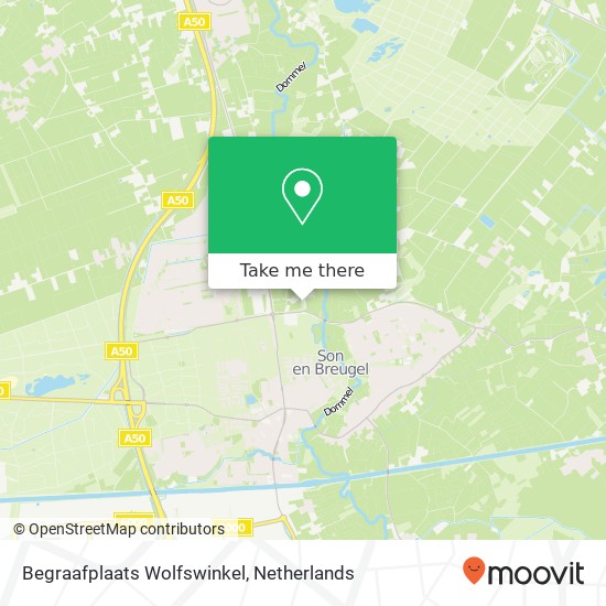 Begraafplaats Wolfswinkel map