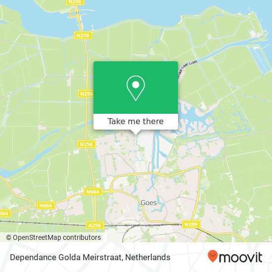 Dependance Golda Meirstraat map