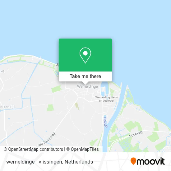 wemeldinge - vlissingen map