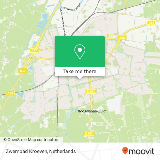 Zwembad Kroeven map