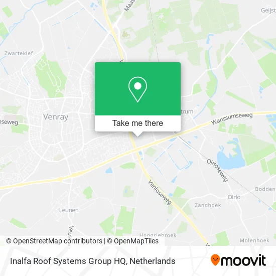 Inalfa Roof Systems Group HQ Karte