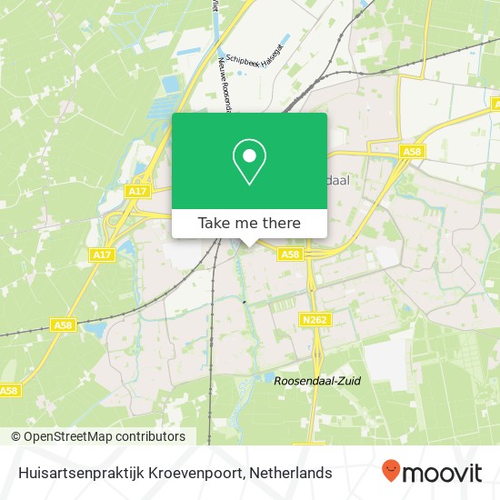 Huisartsenpraktijk Kroevenpoort map