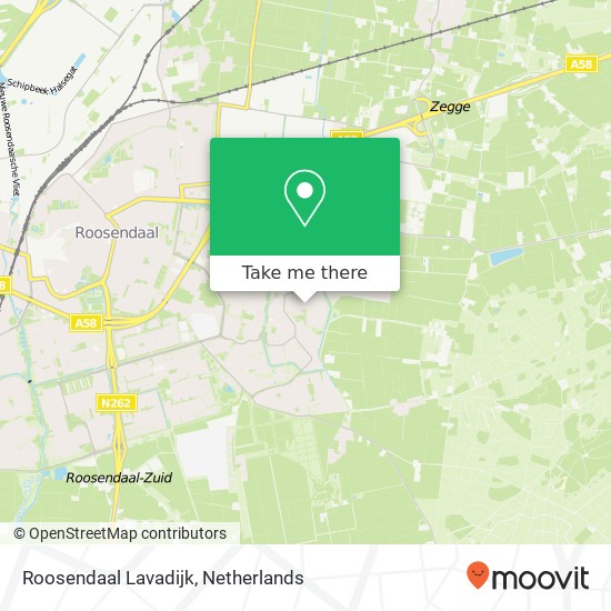 Roosendaal Lavadijk Karte