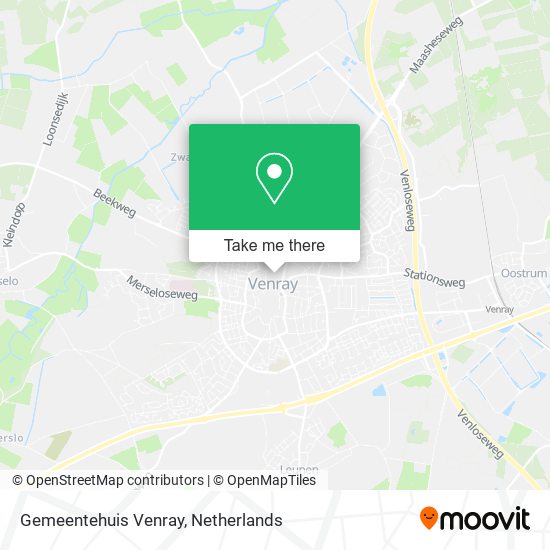 Gemeentehuis Venray map