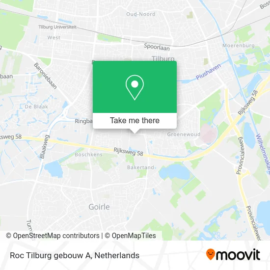 Roc Tilburg gebouw A map
