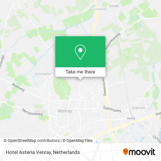 Hotel Asteria Venray map