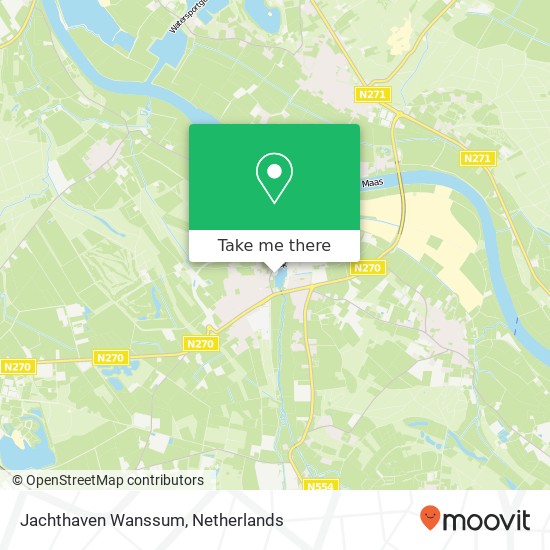 Jachthaven Wanssum map