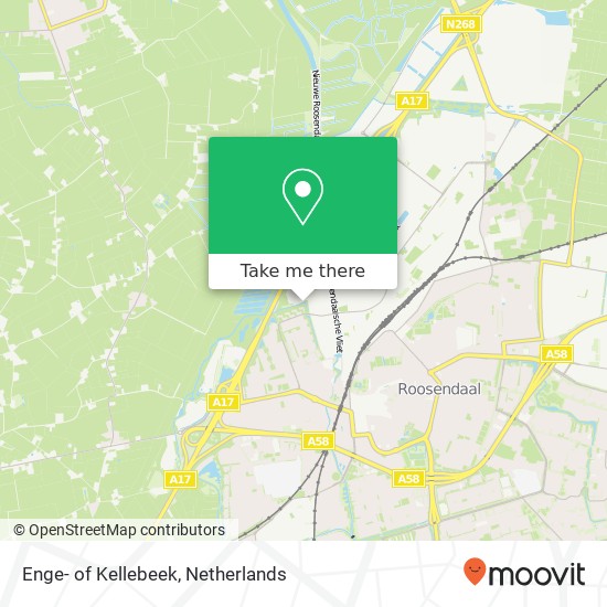 Enge- of Kellebeek map