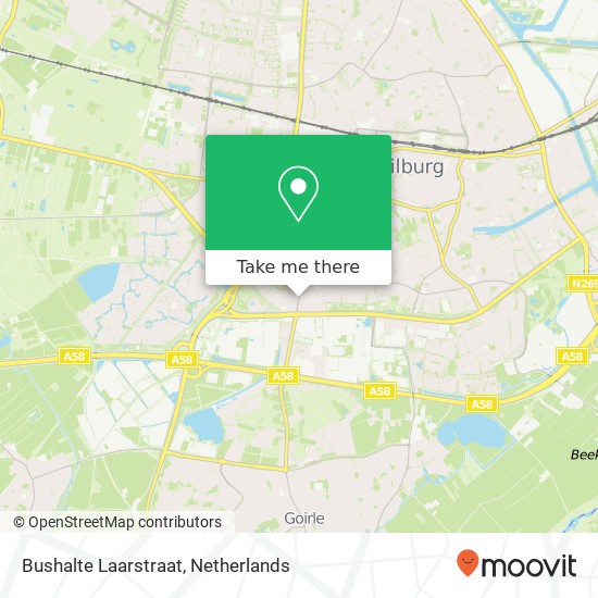 Bushalte Laarstraat map