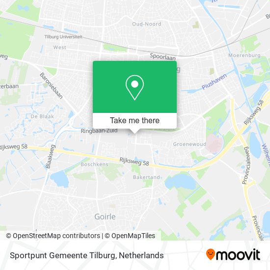 Sportpunt Gemeente Tilburg Karte