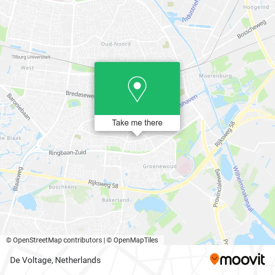 De Voltage map