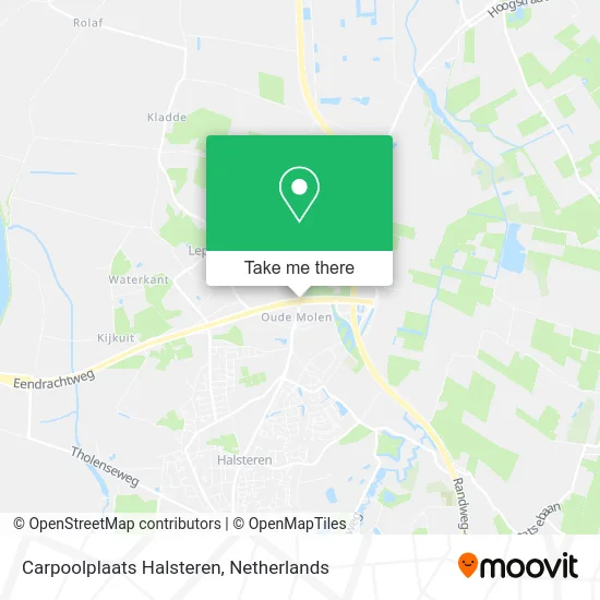 Carpoolplaats Halsteren map