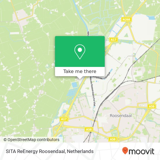 SITA ReEnergy Roosendaal Karte