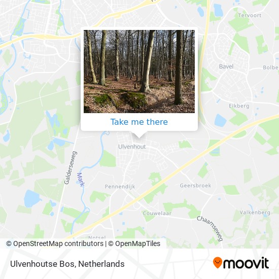 Ulvenhoutse Bos map