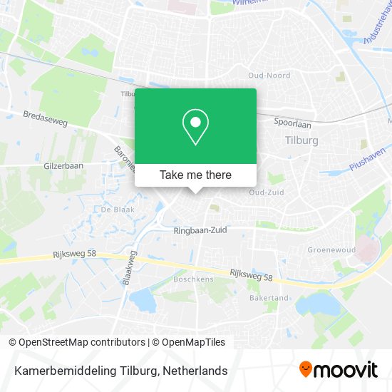 Kamerbemiddeling Tilburg Karte